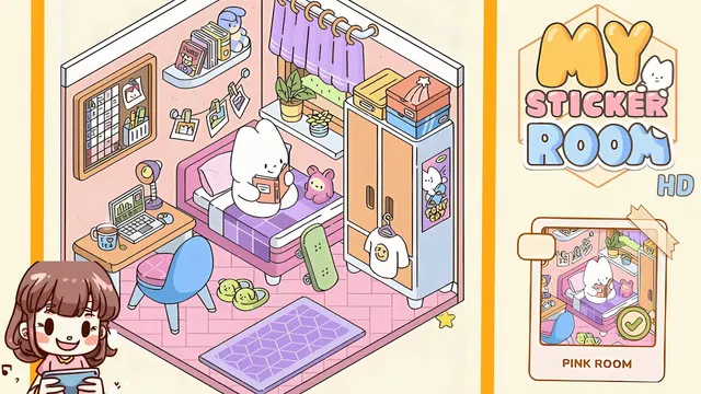 My Sticker Room Level 2 - Pink Room - Walkthrough and solution guide