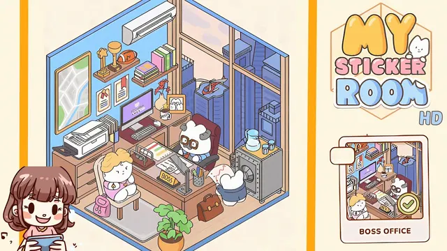 My Sticker Room Level 25 - Boss Office - Walkthrough and solution guide