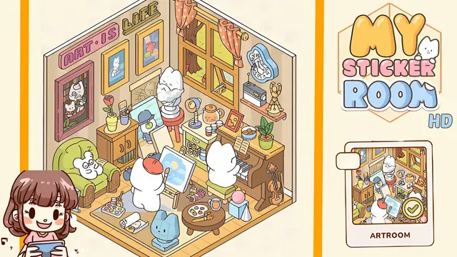 My Sticker Room Level 29 - Artroom - Walkthrough and solution guide