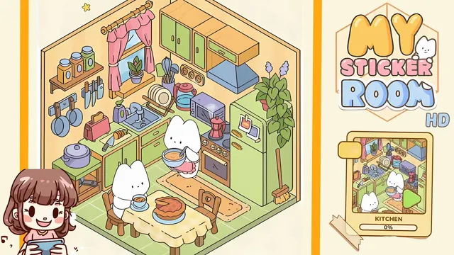 My Sticker Room Level 3 - Kitchen - Walkthrough and solution guide