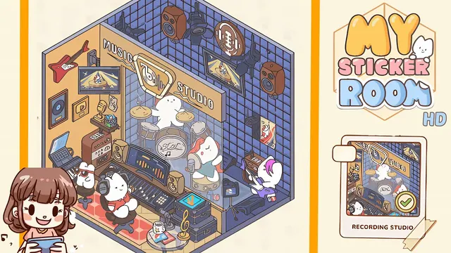 My Sticker Room Level 30 - Recording Studio - Walkthrough and solution guide