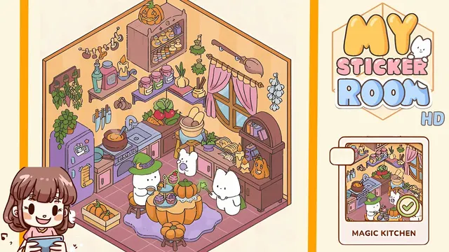 My Sticker Room Level 32 - Magic Kitchen - Walkthrough and solution guide