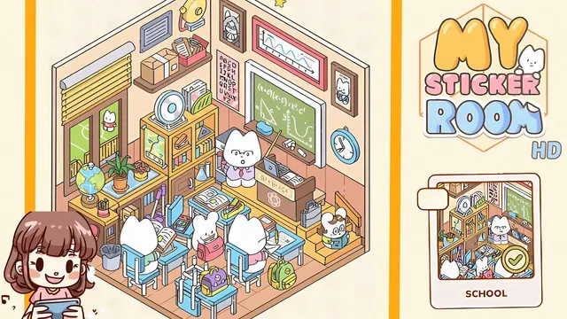 My Sticker Room Level 36 - School - Walkthrough and solution guide