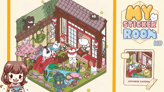 My Sticker Room Level 38 - Japanese Garden - Walkthrough and solution guide