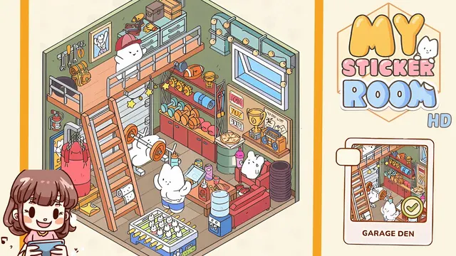My Sticker Room Level 39 - Garage Den - Walkthrough and solution guide