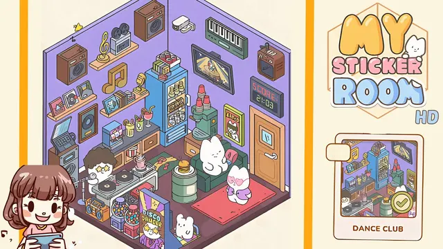 My Sticker Room Level 47 - Dance Club - Walkthrough and solution guide