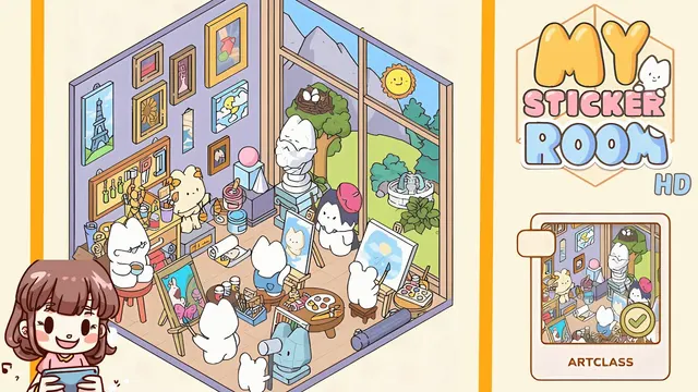 My Sticker Room Level 48 - Artclass - Walkthrough and solution guide