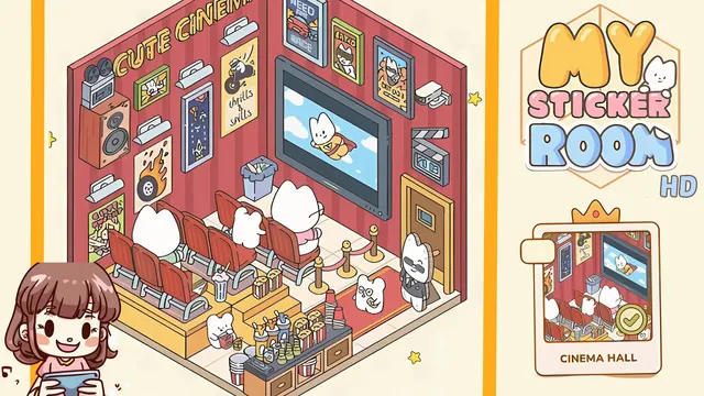 My Sticker Room Level 53 - Cinema Hall - Walkthrough and solution guide