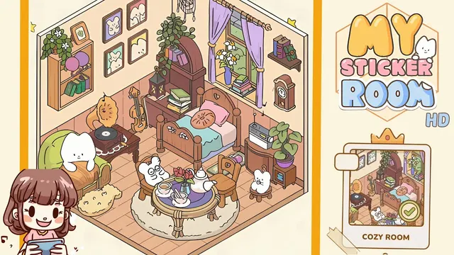 My Sticker Room Level 59 - Cozy Room - Walkthrough and solution guide