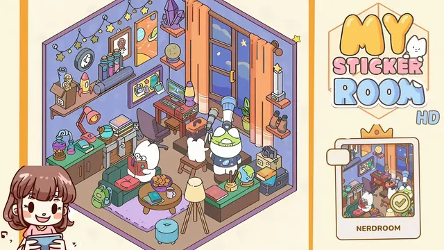 My Sticker Room Level 61 - Nerdroom - Walkthrough and solution guide