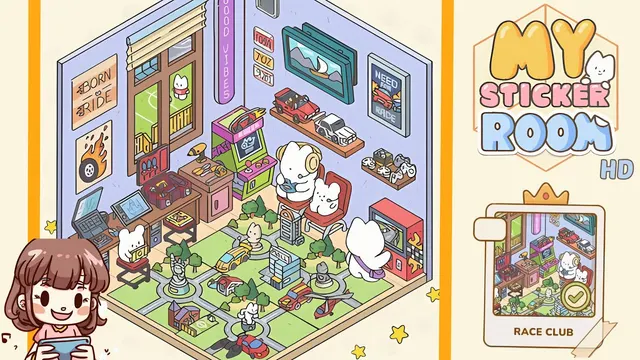 My Sticker Room Level 62 - Race Club - Walkthrough and solution guide