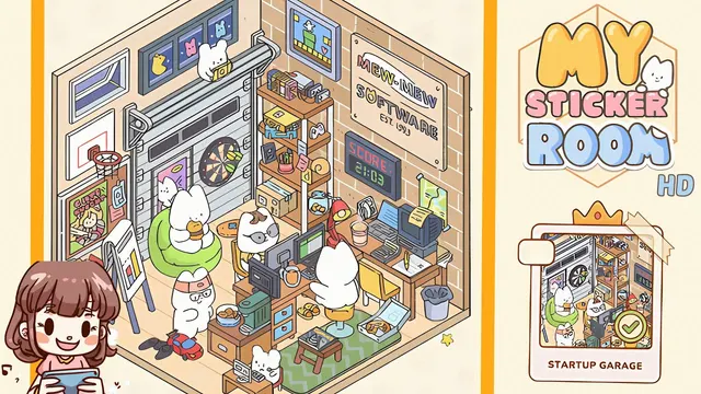 My Sticker Room Level 66 - Startup Garage - Walkthrough and solution guide