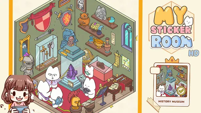 My Sticker Room Level 67 - History Museum - Walkthrough and solution guide