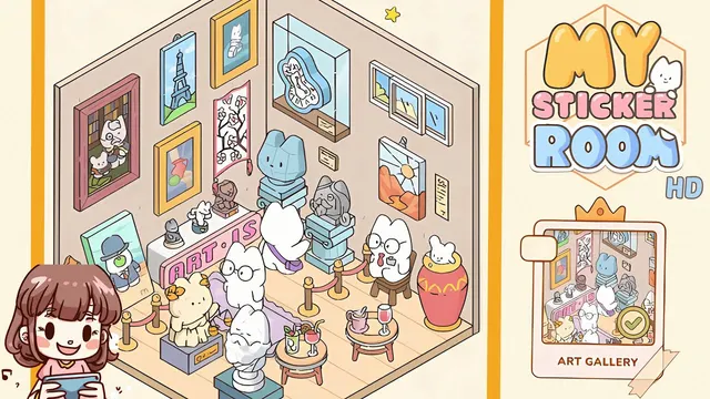 My Sticker Room Level 70 - Art Gallery - Walkthrough and solution guide