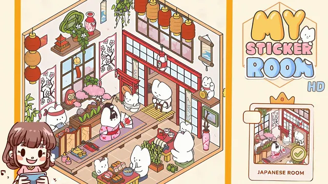 My Sticker Room Level 71 - Japanese Room - Walkthrough and solution guide