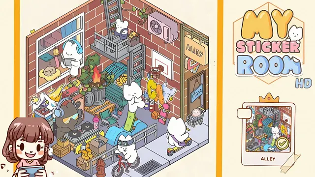 My Sticker Room Level 78 - Alley - Walkthrough and solution guide