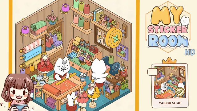 My Sticker Room Level 81 - Tailor Shop - Walkthrough and solution guide